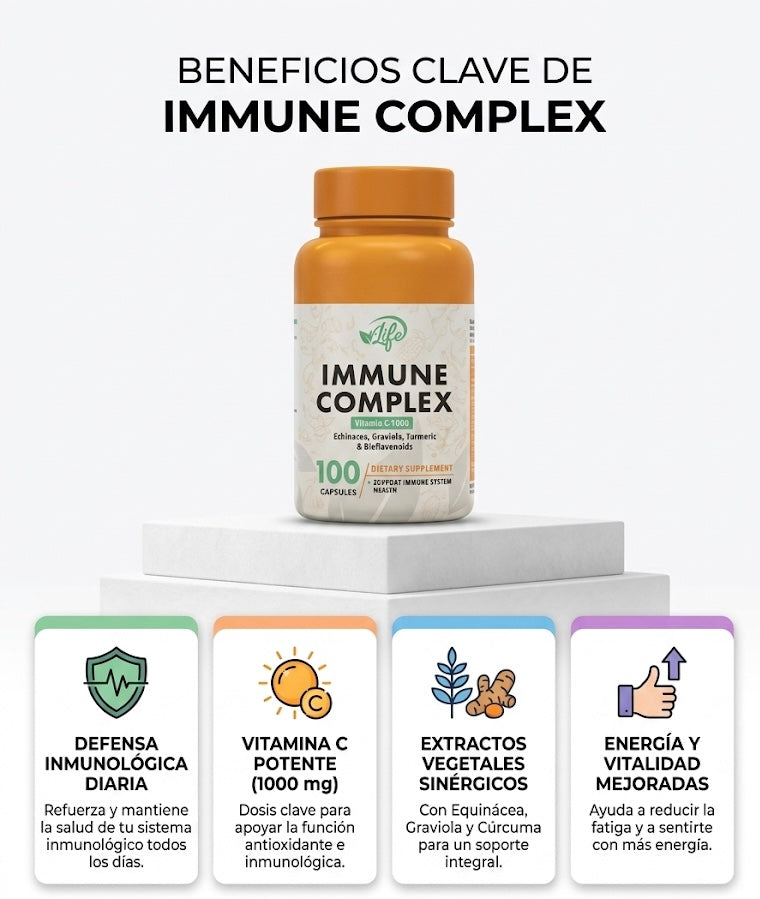 Immune Complex - Máxima Defensa y Vitalidad (100 Cápsulas)